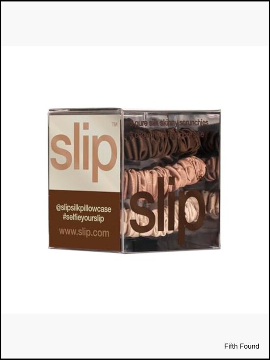 Anti-Crease Silk Scrunchies 3-Pack Hair Ties Delicate Hair main image 6